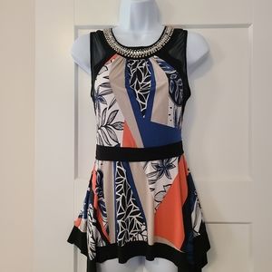 Multicolor Sleeveless Blouse